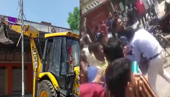 धक्कादायक VIDEO! अतिक्रमण काढायला गेलेल्या अधिकाऱ्याचे असे हाल तुम्ही यापूर्वी पाहिले नसतील