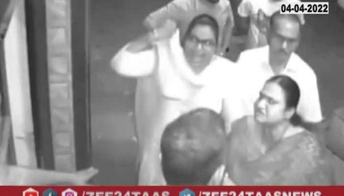 New Mumbai CCTV ShivSena Corporator Beat Shiv sena Vibhag Pramukh