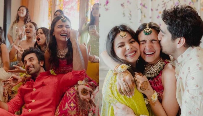 Ranbir Alia Mehendi Ceremony: लग्नाच्या फोटोंनंतर आलिया - रणबीरच्या मेहंदीचे फोटो समोर...
