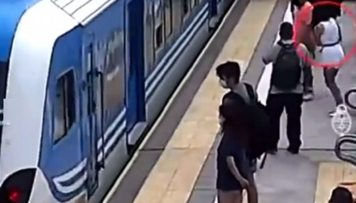 नशीब म्हणतात ते हेच का? रेल्वे रुळावर अचानक बेशुद्ध होऊन पडली महिला, पुढे काय घडलं पाहा व्हिडीओ