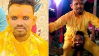 मित्राच्या खांद्यावर बसून DJच्या तालावर नाचत होता नवरदेव, पण..