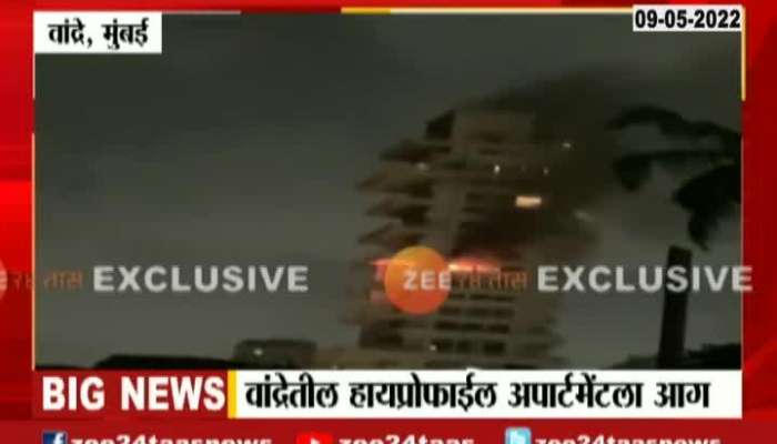 fire to jivesh apartment at bandra mumbai near of mannat bunglow