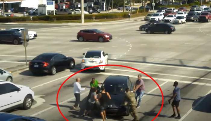कार चालवताना अचानक बेशुद्ध पडली महिला, पुढे जे घडलं ते.... पाहा व्हिडीओ 