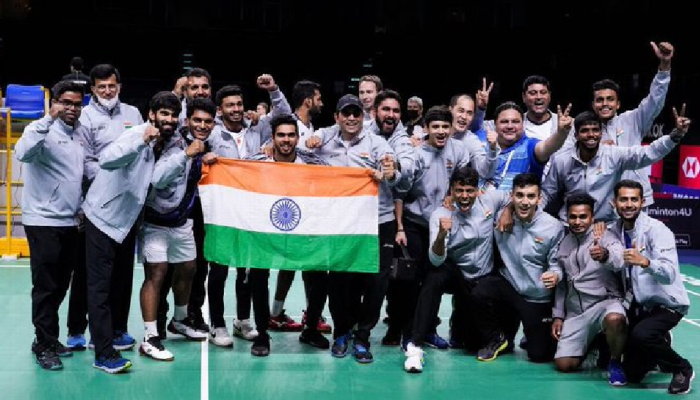 भारताने रचला इतिहास; पहिल्यांदाच Thomas Cup वर कोरलं नाव