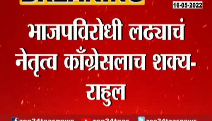 Rahul Gandhi Said That Only Congress Can Lead The Fight Against Bjp Rahul Gandhi Said That Only Congress Can Lead The Fight Against Bjp