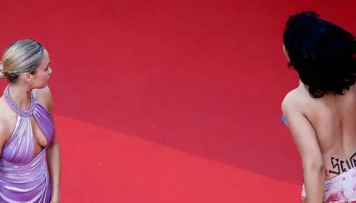 Cannes महोत्सवाला गालबोट; विवस्त्र महिलेच्या आक्रोशानं रेड कार्पेट हादरलं 