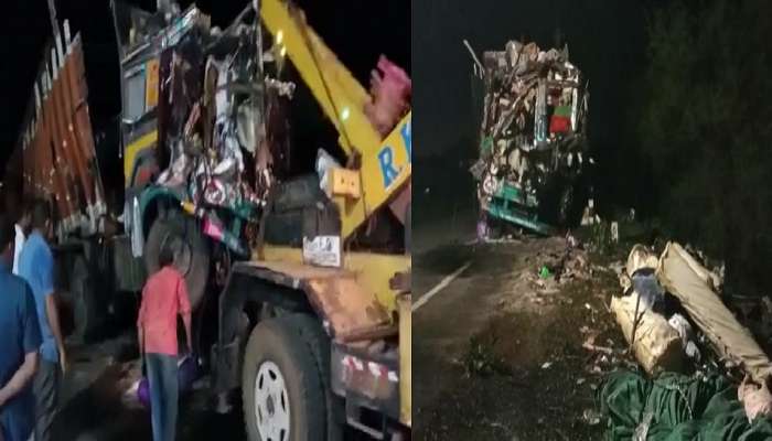 ट्रक - बसच्या भीषण दुर्घटनेत 8 ठार तर 26 जण गंभीर जखमी