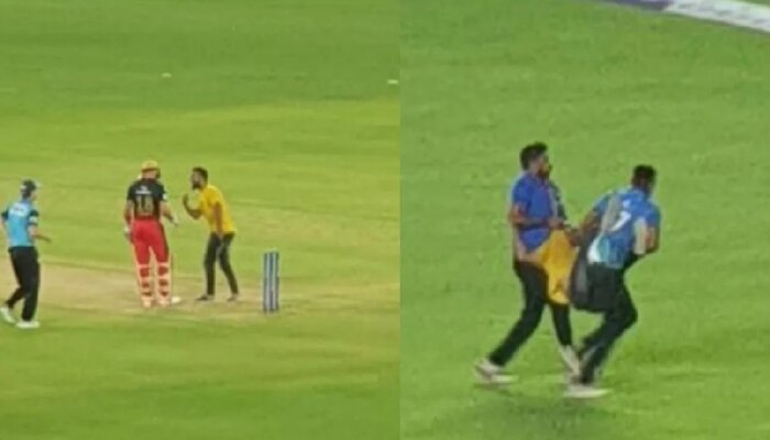 VIDEO: मैदानात घुसलेल्या फॅनने स्वतः Virat Kohli चा हात धरला आणि....