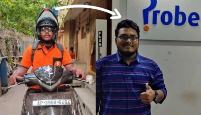 डिलिव्हरी बॉय झाला इंजिनिअर...  गरज फक्त चिकाटी आणि मेहनतीची 