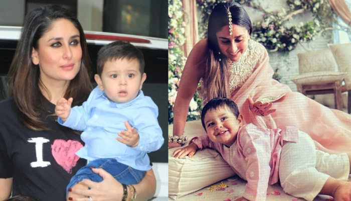 बाळाचे पाय पाळण्यात दिसतात; Kareena Kapoor च्या लहान मुलाचं बॉलिवूडमध्ये पदार्पण