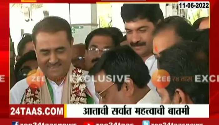 Nagpur Praful Patel welcome at airport