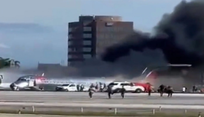 अपघातानंतरही थांबला नाही विध्वंस, विमानाला लागलेली ही आग पाहून तुमचं मन हेलावेल