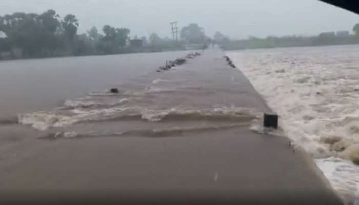 तानसा नदीने गाठली धोक्याची पातळी, पांढरतारा पूल पाण्याखाली; 12 गावांचा संपर्क तुटला