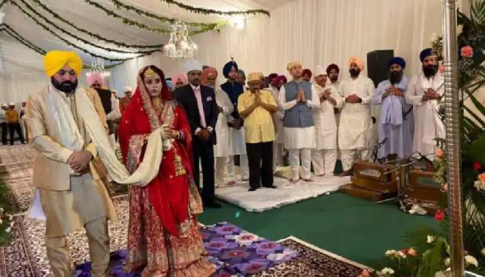पंजाबचे मुख्यमंत्री भगवंत मान विवाहबद्ध, पाहा खास फोटो
