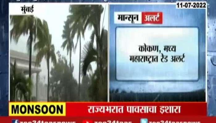  Red Alert by IMD in various parts of maharashtra 