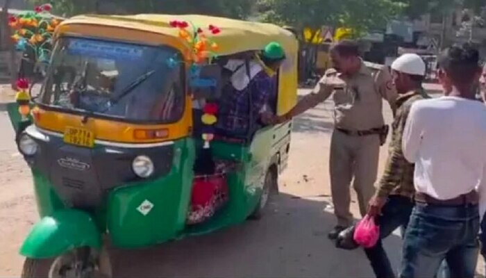 बापरे! एकाच रिक्षात 27 प्रवासी, पाहून पोलीसही चक्रावले, पाहा VIDEO