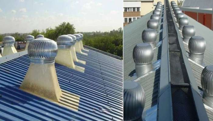 Interesting: कारखान्याच्या छतावर असलेल्या Turbo Roof Ventilator चं महत्त्व काय? जाणून घ्या