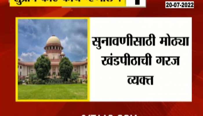 Supreme court on Maharashtra State Political Crises 