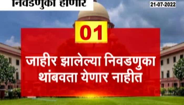 Elections will be held with OBC reservation