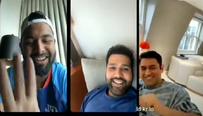 Dhoni: पंतच्या इन्स्टा लाईव्हवर फक्त 2 सेकंदासाठी आला आणि ट्रेंडवर नंबर 1 बनला 