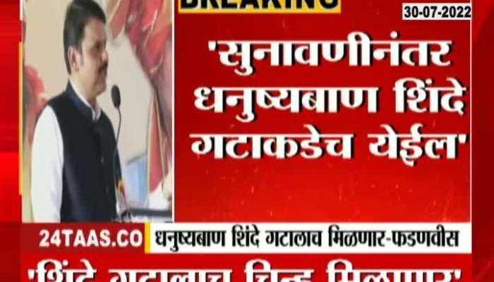  Devendra fadanvis on shivsena symbol 