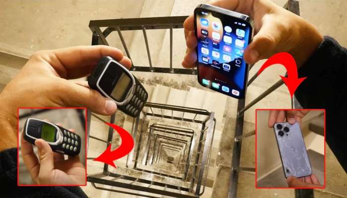 Nokia Vs iPhone: टिकाऊपणा तपासण्यासाठी छतावरून फेकले दोन्ही फोन, कोणी मारली बाजी? पाहा Video