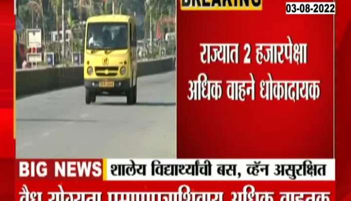 Maharashtra School Students Buses And Van Not Secure In Report