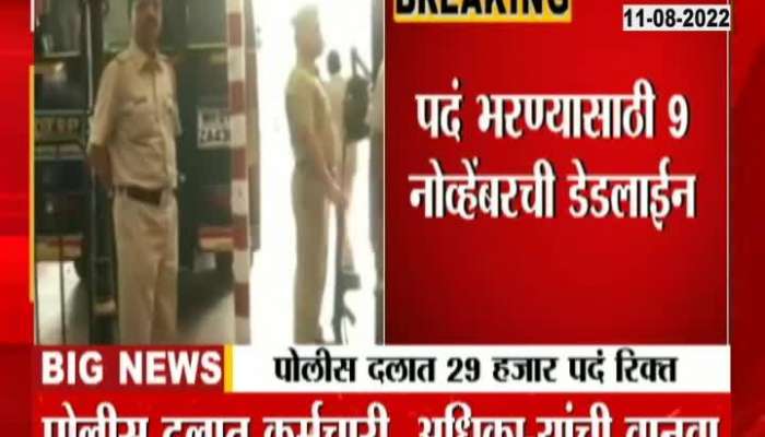 29 thousand posts vacant in Maharashtra Police Force