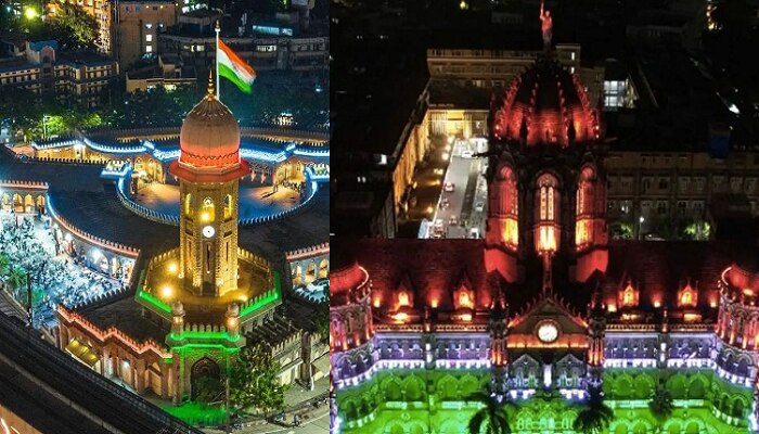 'माँ तुझे सलाम...', विद्युत रोषणाईने नटला भारत 'माँ तुझे सलाम...', विद्युत रोषणाईने नटला भारत