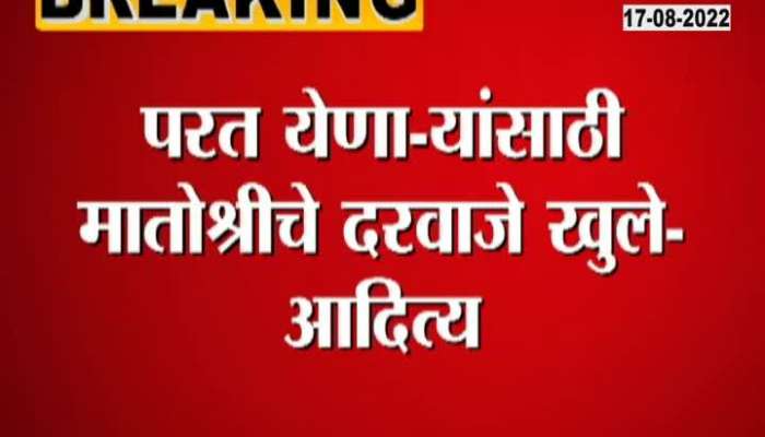 Disgruntled MLAs in contact over account sharing", Aditya Thackeray's secret blast