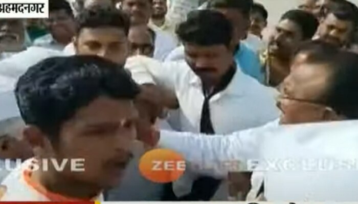 Bjp vs Shiv Sena :  भाजप-शिवसेनेत कार्यकर्ते आमनेसामने, श्रेयवादावरुन राडा