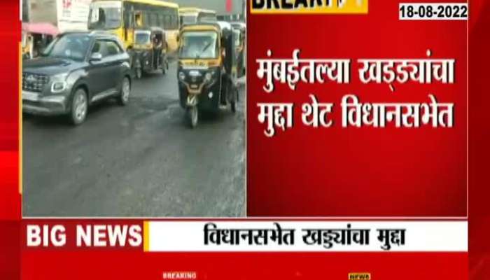 The issue of potholes in Mumbai was raised in the Legislative Assembly