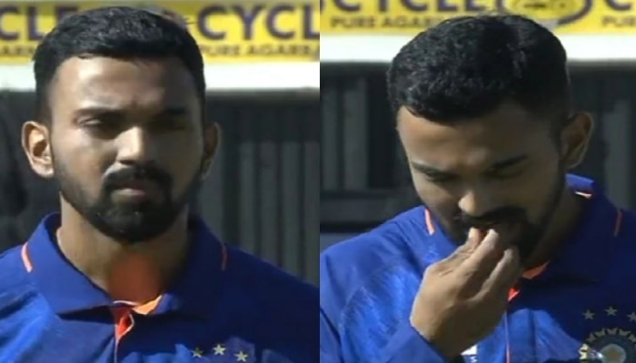 INDvsZIM : राष्ट्रगीत सुरु होण्यापूर्वी KL Rahul च्या &#039;या&#039; कृतीची होतेय चर्चा!