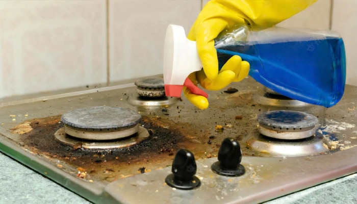 Kitchen Hacks : महागडे क्लिनर घेण्यापेक्षा पाहा या Tips, क्षणात चमकेल घरातील Gas Stove 