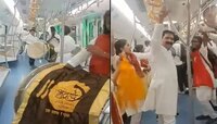 पुणेकराचं चाललंय काय? पुस्तक प्रकाशनानंतर मेट्रोत आता ढोल पथकाचे वादन