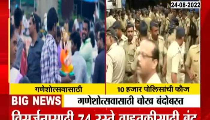 Tight security arrangements in Mumbai during Ganesh Festival 