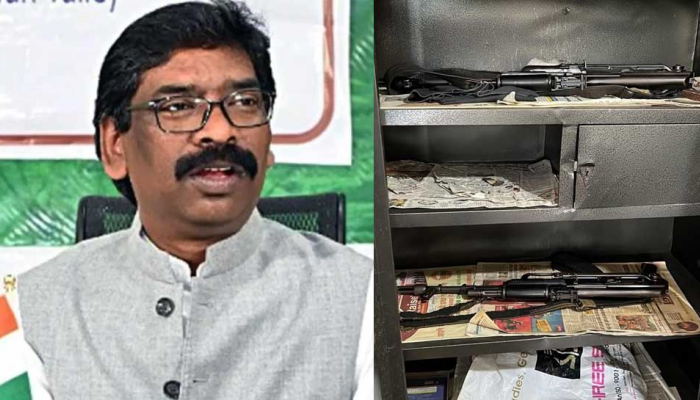 Jharkhand: CM हेमंत सोरेन यांच्याशी संबंधित व्यक्तीवर ED चा छापा,  AK 47 जप्त
