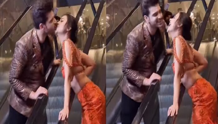 KARAN KUNDRA आणि TEJASSWI PRAKASH चा LIPLOCK व्हिडीओ व्हायरल.. तेही चक्क भर मॉलमध्ये 