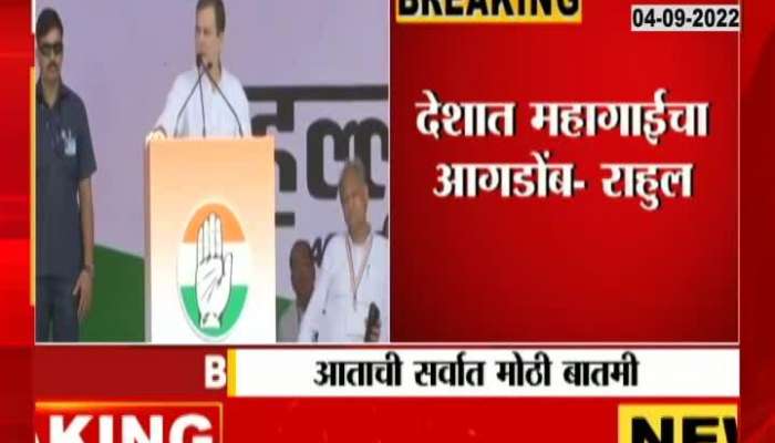 Rahul Gandhi's rally against inflation