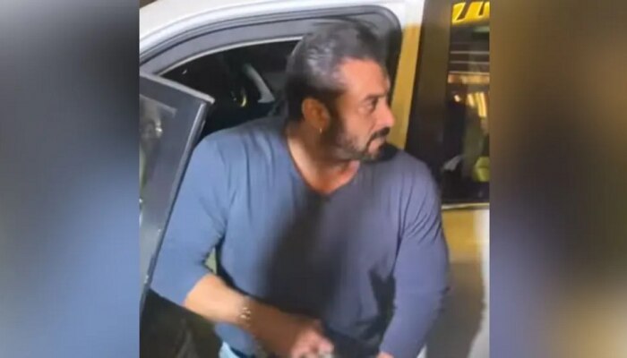 Salman Khan &#039;हे&#039; कृत्य कॅमेऱ्यात कैद, सोशल मीडियावर VIDEOची चर्चा