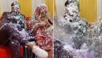 बोंबला! लग्नात नवरा-नवरीसोबत केलेली चेष्टा पाहून तुम्हीही माराल डोक्याला हात