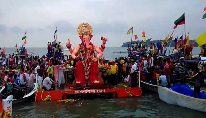 Lalbaugcha Raja 2022 Visarjan: पुढच्या वर्षी लवकर या..., जड अंत:करणाने लाडक्या बाप्पाला निरोप 