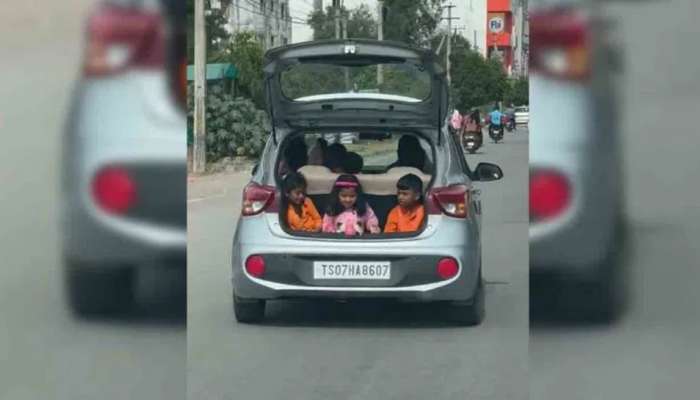 Video: कारच्या डिक्कीत मुलांना बसवून सैर, पोलिसांनी शिकवला असा धडा