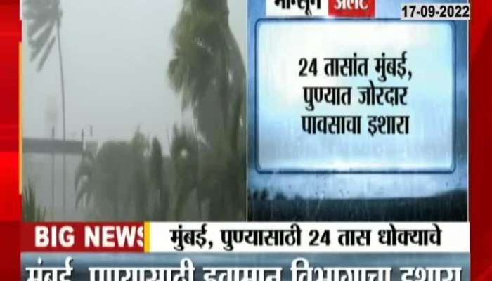 The Meteorological Department has issued an important rain warning for Mumbai and Pune 