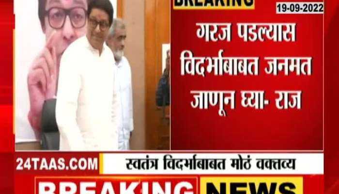 Raj Thackeray's big statement about independent Vidarbha, see what Raj said
