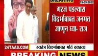 Video | स्वतंत्र विदर्भाबाबत राज ठाकरे यांचं मोठं विधान, पाहा काय म्हटले राज 