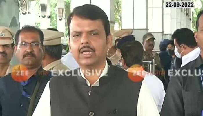 Deputy Chief Minister Fadnavis Commented on Thackeray Speech