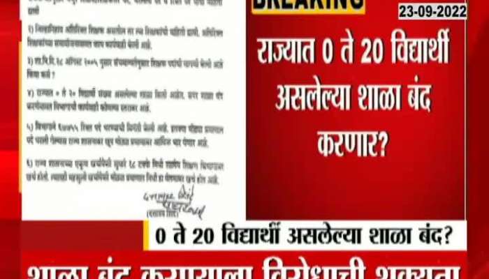  Low Students School Closed In Maharashtra