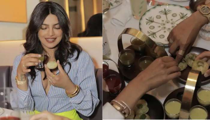 चटपटीत, तिखट, गोड... Pani Puri समोर आल्यावर Priyanka Chopra ने काय केलं? Video झाला व्हायरल  