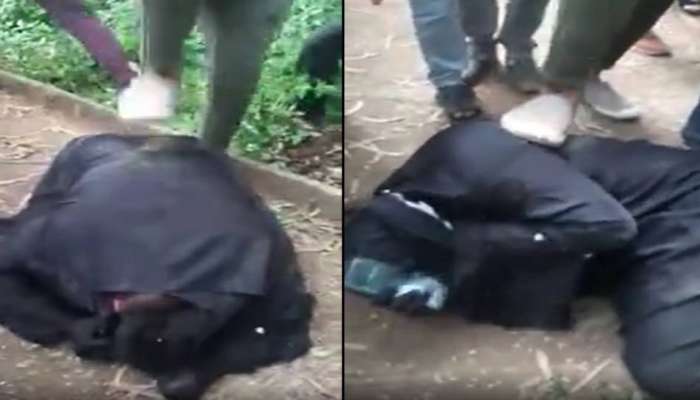 Video : बुरखा घालून प्रेयसीला भेटायला गेला अन्... जमावाकडून तरुणाला बेदम मारहाण